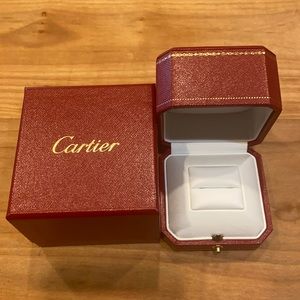 Cartier ring box and outer box
